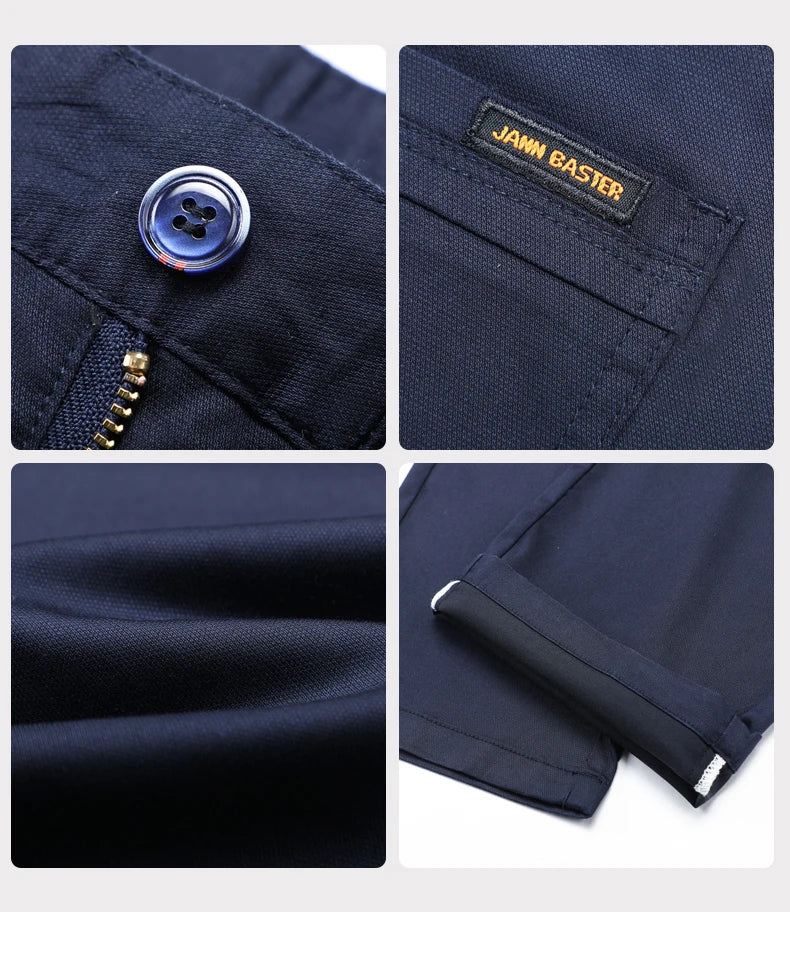2024 Summer New Men's Business Thin Straight Casual Pants Classic Style cotton Stylish Stretch Luxury Trousers Male Brand