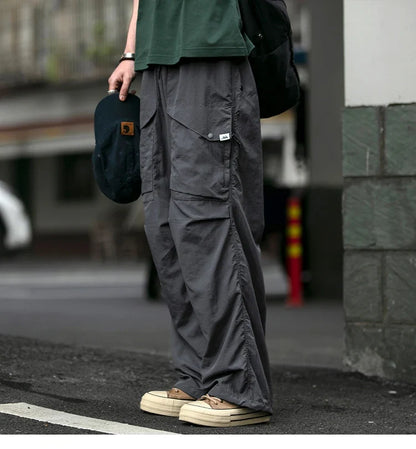Spring Summer Korean Outdoor Functional Waterproof Cargo Pants For Men Clothing Harajuku Joggers Casual Breathable Pants Male