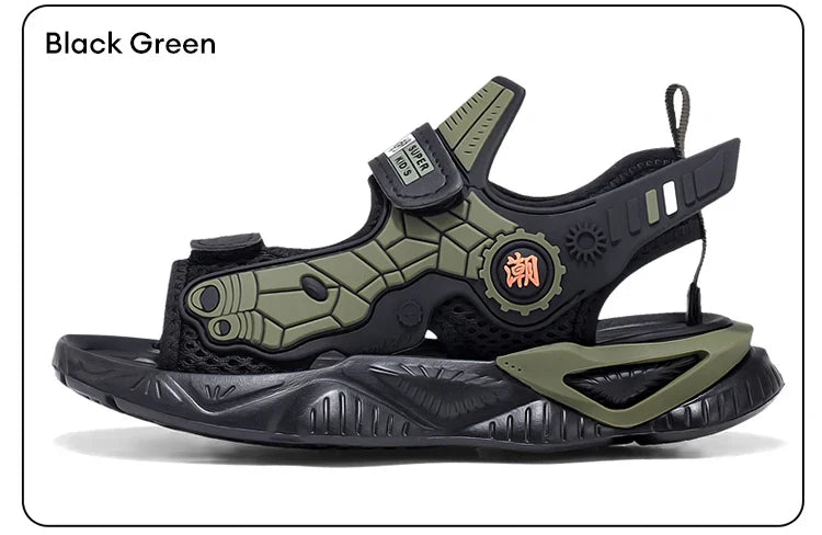 Summer Kids' Sandals Boys Soft Bottom Casual Beach Shoes School Students Comfortable Flat Walking Sandials