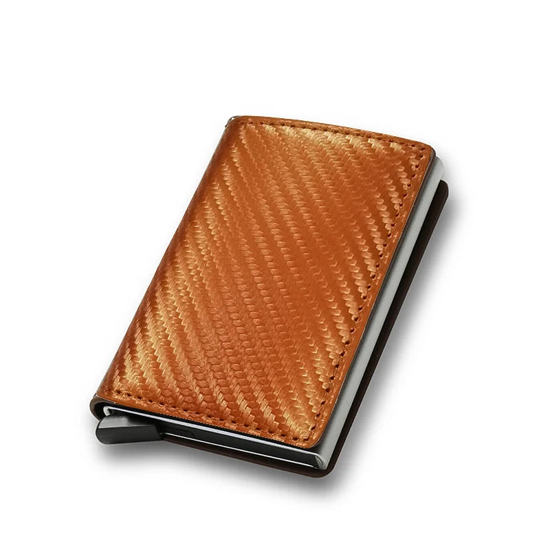 Porte-carte de crédit antivol RFID, portefeuille fin et intelligent pour hommes et femmes, étui porte-carte bancaire, pochette à monnaie, porte-cartes de crédit