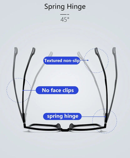 Gradient Men Flip Up Clip on Men Driving Polarized Oversized Optical Myopia Glasses Magnetic Eyeglasses For Women TJ2191