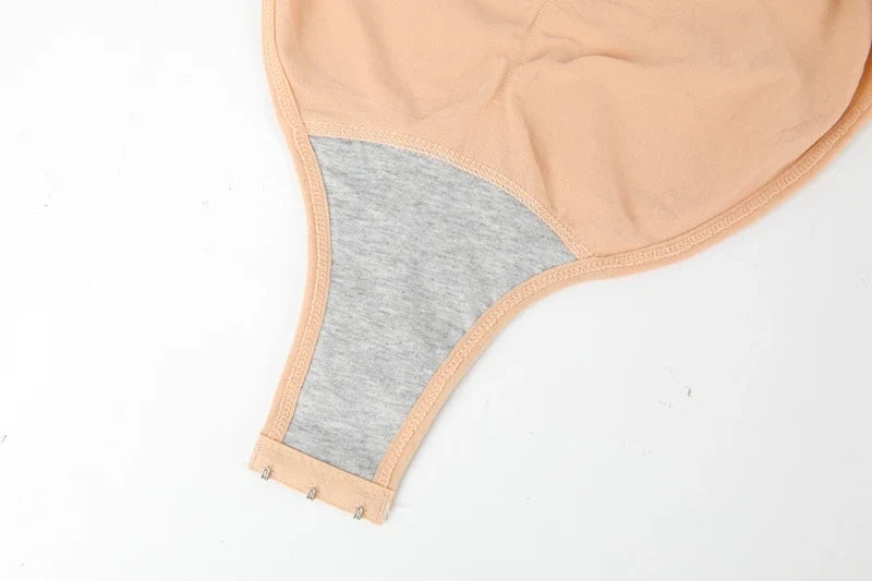 Bodysuit Women Shapewear Tummy Control Butt Lifter Body Shaper Smooth Invisible Under Dress Slimming Underwear Low Neck Jumpsuit