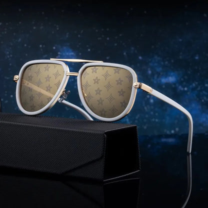 2026 New Fashion Toad Sunglasses Men Retro Trend Sun Glass Male Double Beams Shades Classic Goggle UV400 Gafas De Sol Hombre
