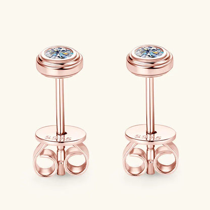 3mm 0.1ct Moissanite Diamond Necklace Bracelet Stud Earring For Women Simple Single Stone Earrings Bracelets Jewelry Set