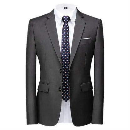 2026 New Men's Green Suit Jacket, Two Button V-Neck Coat, Wedding Party Formal Dress Tops Blue Red Yellow Green Blazers