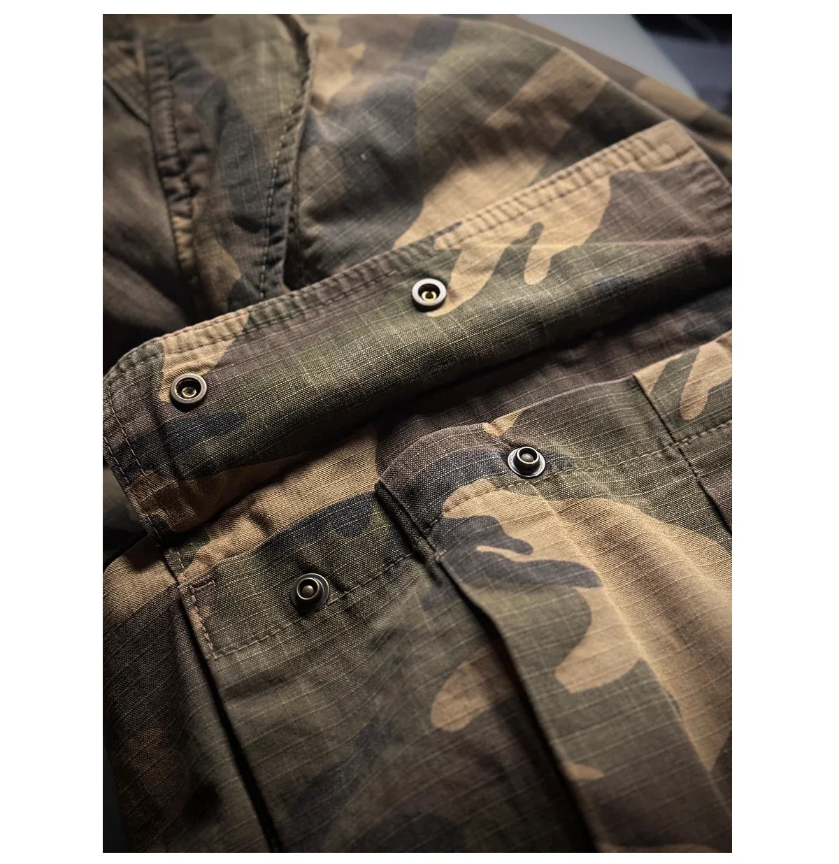 Mens American Camo Tactical Cargo Pants Outdoor Hiking High Quality Relaxed Fit Straight Leg 100% Cotton Casual Trendy Trousers