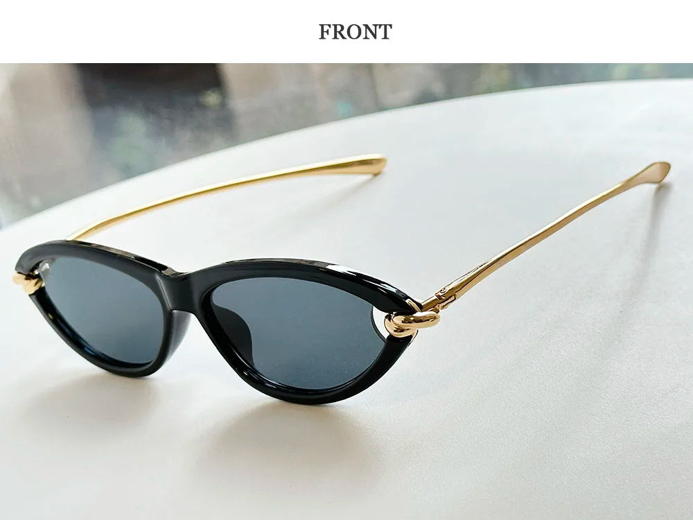 Designer Cat Eye Sunglasses Women Trendy 2026 Fashion Glasses Vacation Shades Luxe  Lunette Soleil Femme Lentes De Sol Mujer Sun