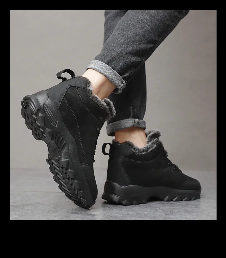 Men Sneakers Man Hiking Shoes Outdoor Mountain Boots Climbing Shoes Zapatos De Hombre Winter Boots Tennis Black Sneakes