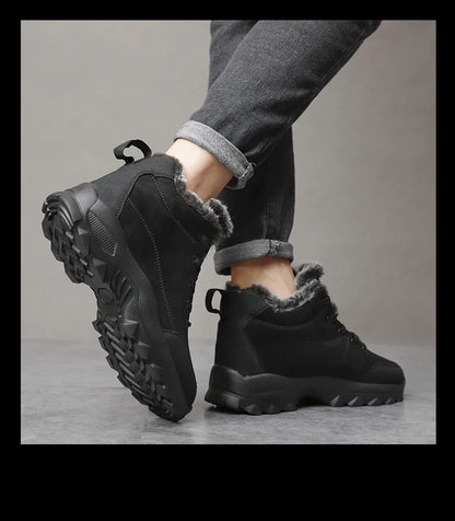 Men Sneakers Man Hiking Shoes Outdoor Mountain Boots Climbing Shoes Zapatos De Hombre Winter Boots Tennis Black Sneakes