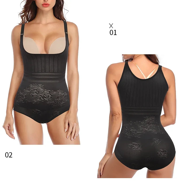 Women Shapewear Bodysuit New Tummy Control Shapewear Waist Trainer Thong Body Shaper Fajas Colombianas Slimming Underwear