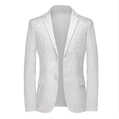 2026 New Men Business Social Suit Jacket Summer Male Single Breasted Thin Dress Male Jacquard Blazers Coats