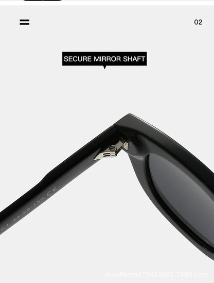 Fashion Thick Plate Acetate Lunette De Soleil Homme Retro Square Frame Personality Polarized Sunglasses Sunglasses Woman 2025