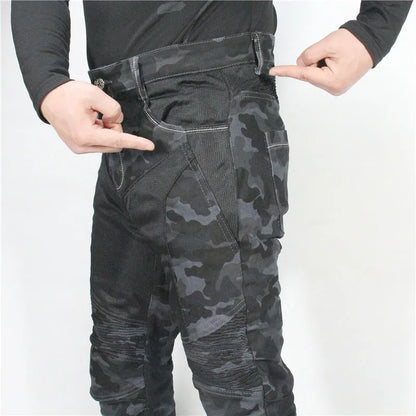 New PK719 Upgrade Model Motorcycle Summer Riding Jeans With Breathable Net Knight CE Certification Equipment Anti-fall Pants