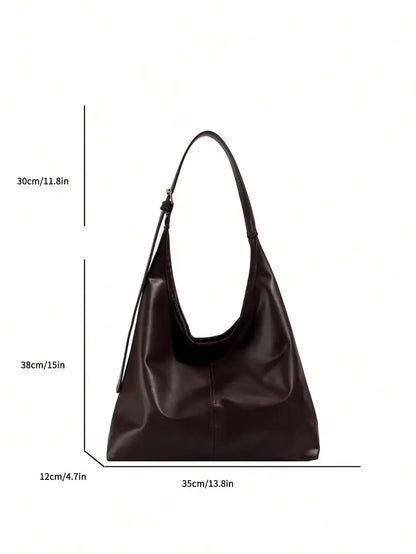 Large Capacity Solid Color Women's Shoulder Bag, Multifunctional Crossbody Bag, Women's Shoulder Tote Bag, Large Capacity Crossbody Tote Bag, Casual Work Bag
