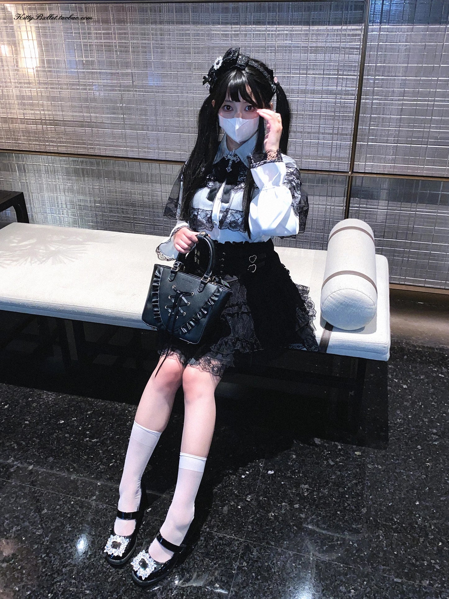 Japanese Original Lolita Lace Ruffle Edge Tied Bow High Waist Mini Skirt Spring Summer New Slim Waist Sweet Girl Y2k Skirt