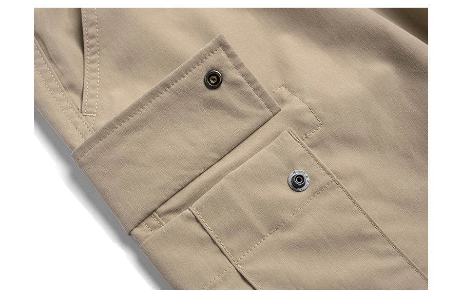 2024 Summer New  Oversize Lightweight 190g  Quick Dry Fabric Cargo Drawstring Shorts Men Cool Fishing Hiking Shorts