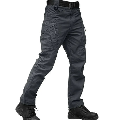 Men Elastic Sharkskin Spring Autumn City Cargo Pants Hiking Camping Climbing Casual Tactical Military Combat Trousers Quick Dry