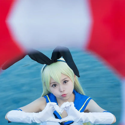 Collection Kancolle Fleet Kanmusu Shimakaze Cosplay Costume Anime Girls Sailor Suit For Women Sexy Summer Dress Full Set