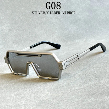 Steampunk Sunglasses For Men Vintage Designer Punk Fashion Glasses Retro One-Pieces Gafas De Sol Hombre Lunette De Soleil Homme