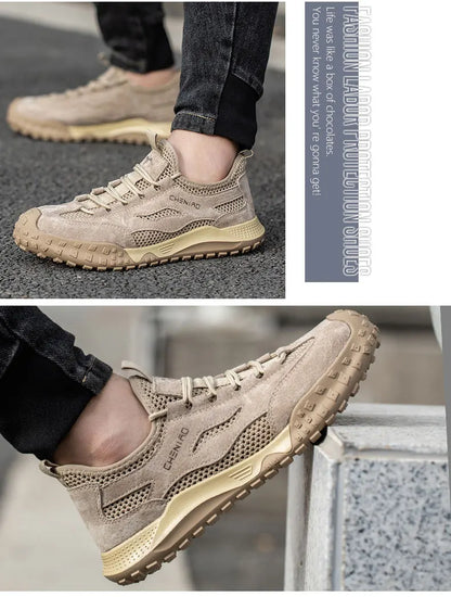 anti-puncture summer safety shoes light breathable work shoes with plastic toe 6kv Insulation work boots safety man sneakers