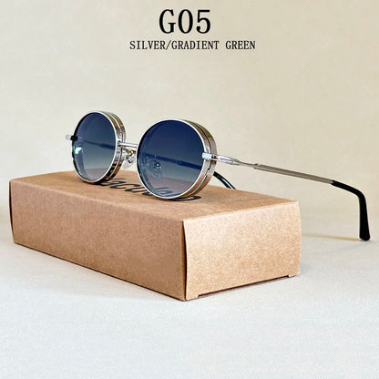 2025 Oval Sunglasses Women Trendy Retro Vintage Steampunk Sunglass Men Fashion Glasses Lentes De Sol Mujer Lunette Soleil Femme