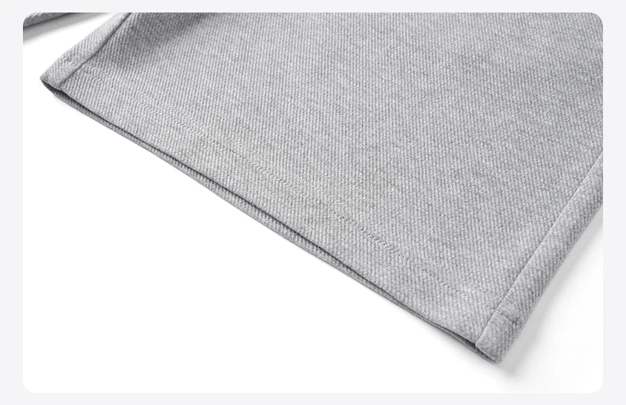 2026 Summer New 340g Twill Knit Men Shorts Casual Loose Fit Sweatpants Shorts Solid Color Breathable Jogger Shorts