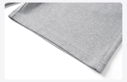 2026 Summer New 340g Twill Knit Men Shorts Casual Loose Fit Sweatpants Shorts Solid Color Breathable Jogger Shorts