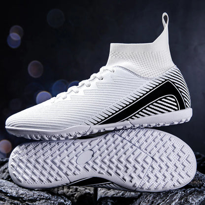 Men's match football shoes TF broken nail outdoor sports shoes provide super strong grip