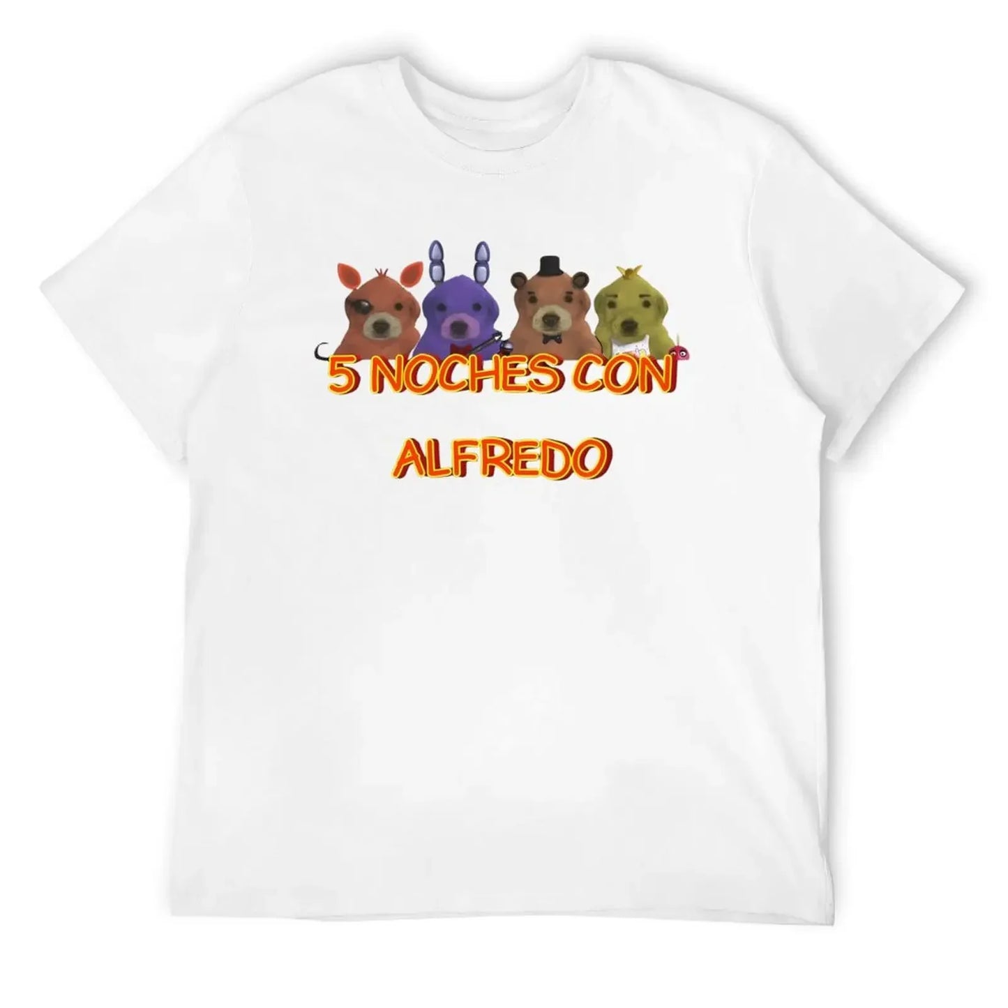 5 Noche Con Alfredo T-Shirt graphic tee shirt oversized t shirt Men's t shirts