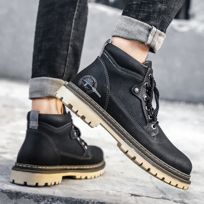 Brand Men Super Warm Snow Boots Winter Men's Ankle Boots Waterproof Short Outdoor Sneakers Autumn Men's Motorcycle