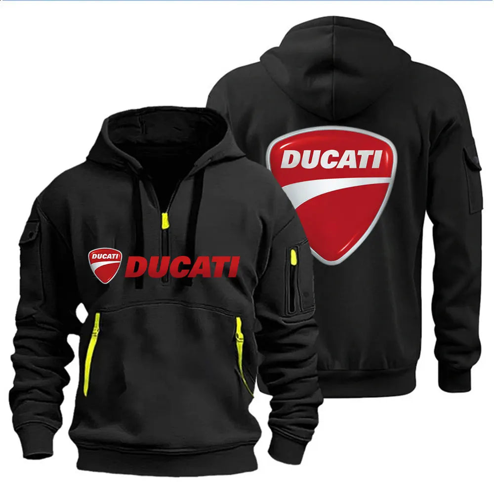 Men's Hooded Sweatshirt Spring Autumn Outdoor Sportswear Fashionable Casual Motorcycle Enthusiasts Clothing 2026