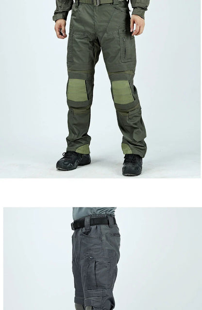 Waterproof Cargo Pant Man Tactical Pants Military Training Combat Trousers Multi Pockets Wear-Resistant Men Pants Outdoor Hiking