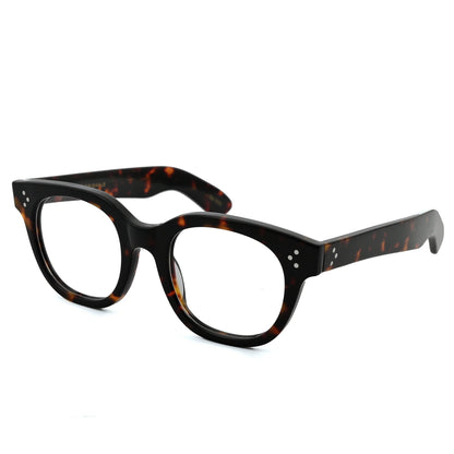 Authentic Johnny Depp VILDA Red Acetate Frames Clear Lens Men Women Sun Glasses Top Quality Luxury Premium Male Couple Eyewear