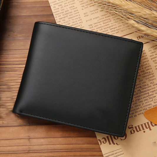 Portefeuille en cuir pour hommes RFID Cuir de vachette véritable portefeuille multi-fonctions porte-cartes de crédit Pochette à monnaie Pince à billets pour hommes
