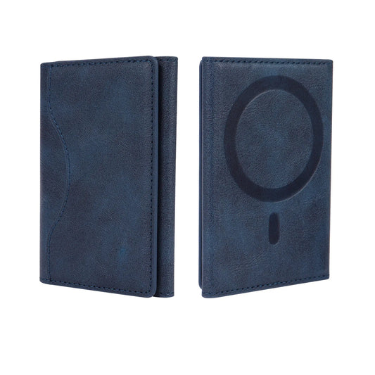 Portefeuille de téléphone magnétique triple, sac de cartes en cuir PU, porte-cartes magnétique, rangement pour iPhone 16 15 12 13 14 Pro Max Plus Mini