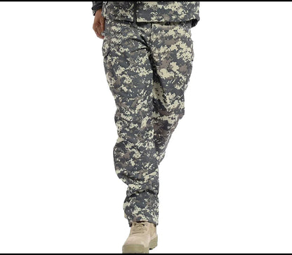 Tactical Pants Soft Shell Fleece Cargo Pants Men Hunting Pants Camouflage  Pant Casual Trousers Unisex Waterproof
