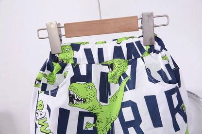New Summer Baby Boy Kids Clothes Letters Children Clothing Suit Tops Short-sleeve T-shirt Pants 2pcs/set Sport Infant Clothing