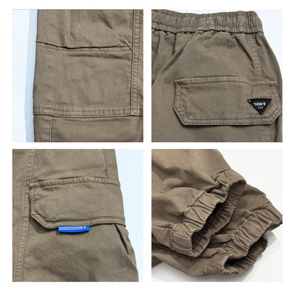 Korean Streetwear Baggy Cargo Pants Men High Quality Multi Pocket Retro Jogger Loose Fit Hip Hop Casual Oversized Haram Pants