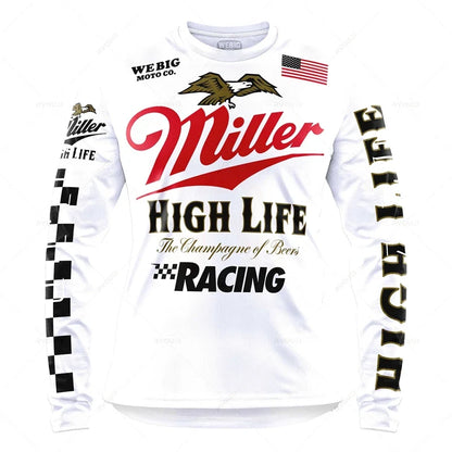 Camping Motorcycle Mountain Bike Team Downhill MTB Jersey Offroad Bicycle Locomotive Shirt Cross Country Fishing Hunting Clothes