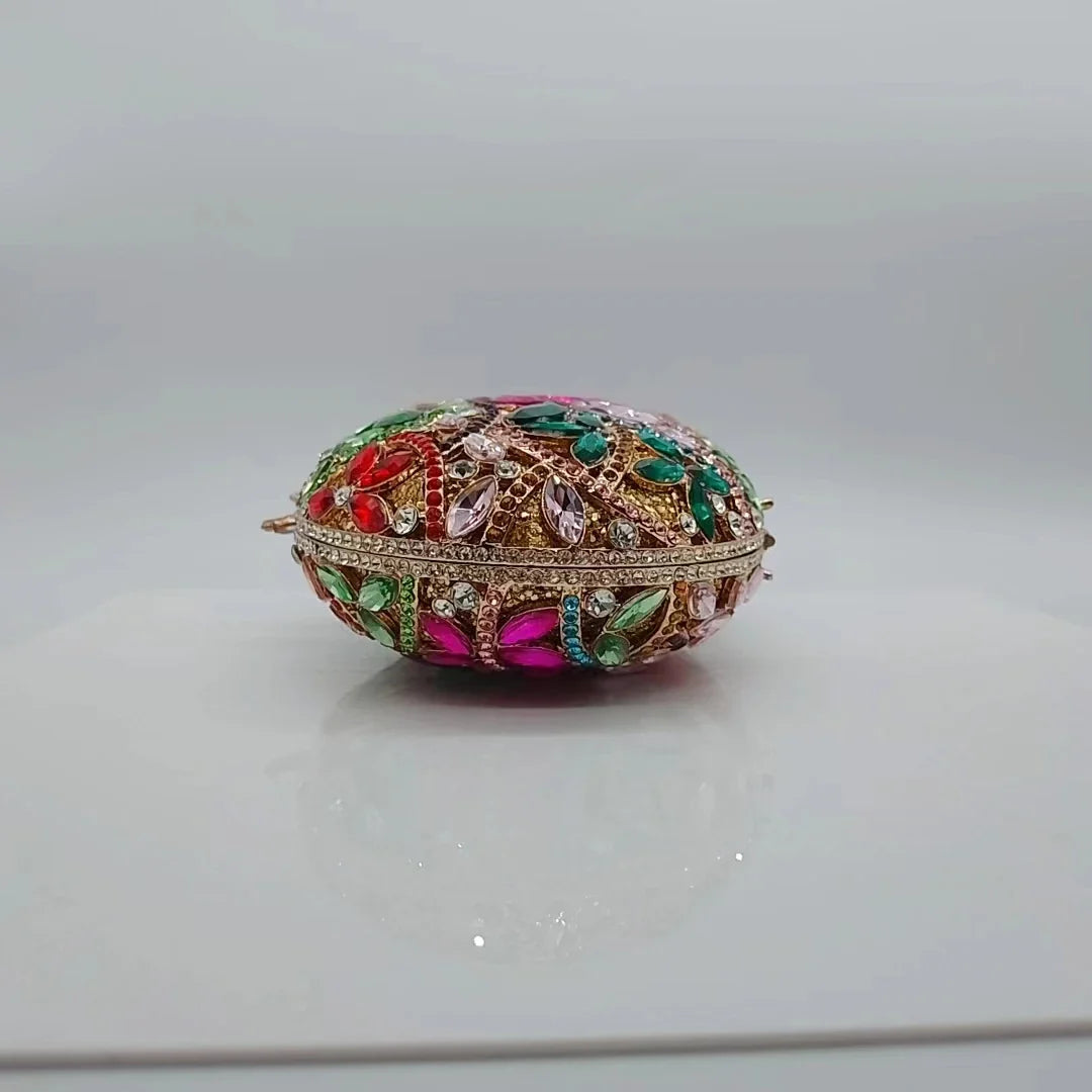 Designer Colorful Crystal Wallet Luxury Rhinestone Party Evening Clutch Bag for Women