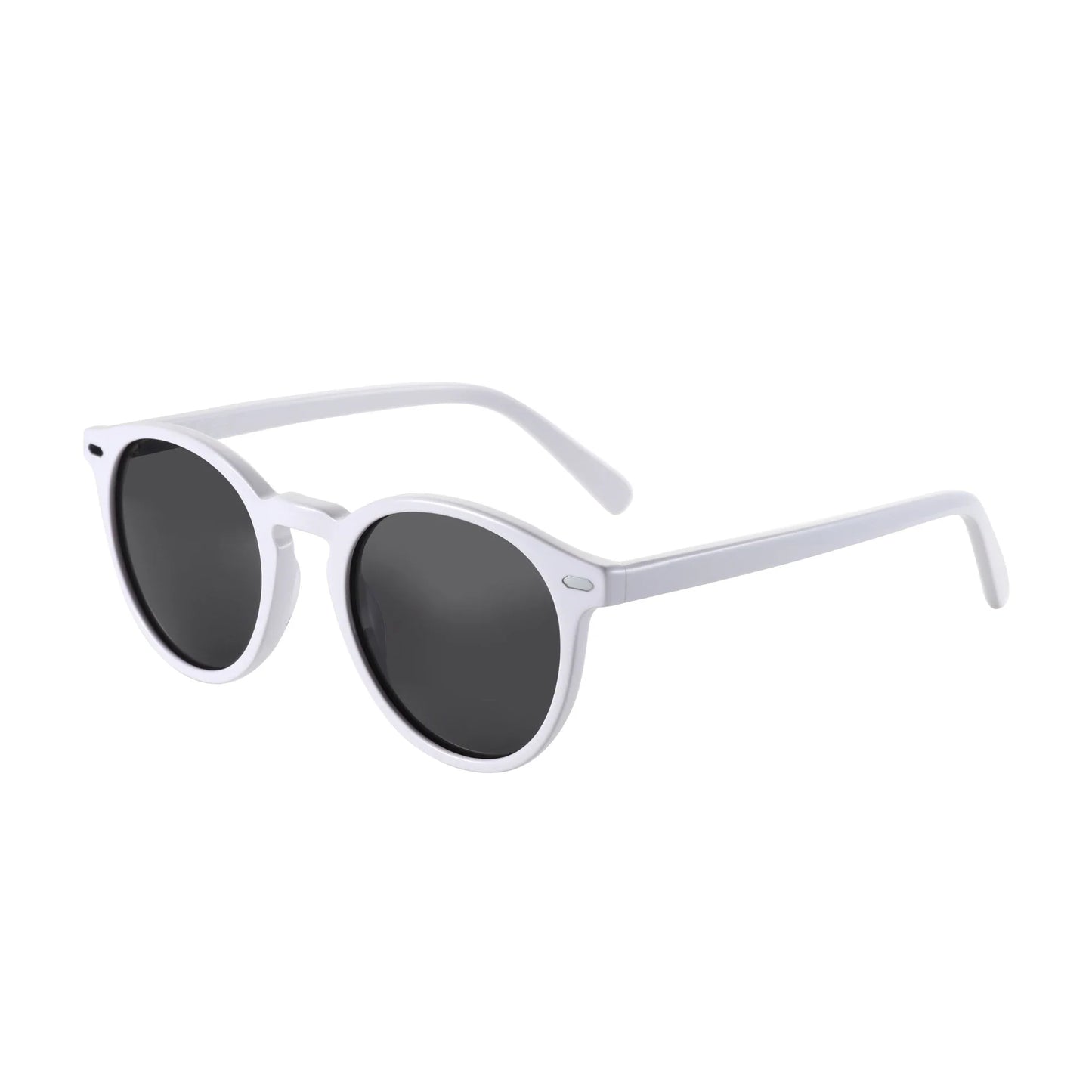 2026 Fashion Round Polarized Sunglasses Women Uv400 Protection Shade High-quality Acetate Retro Sun Glasses ZS6215