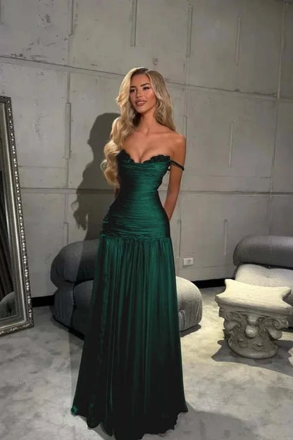 Blue Chiffon Evening Dress Off The Shoulder Mermaid Party Dresses Appliques Prom Dresses 2026Customized شارون سعيد