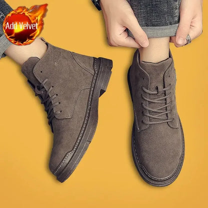 New Casual Trendy 2025 Male Shoes Comfortable Designer Original Deals Low Price Non Slip Footwear Cheap Fashion Y2k Men's Boots