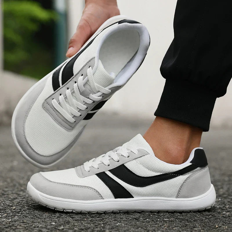 Wide Toe Men Shoes Casual Versatile Soft Sole Wide Last Shoes Walking Sneakers Breathable Mesh Comfortable Barefoot Shoes
