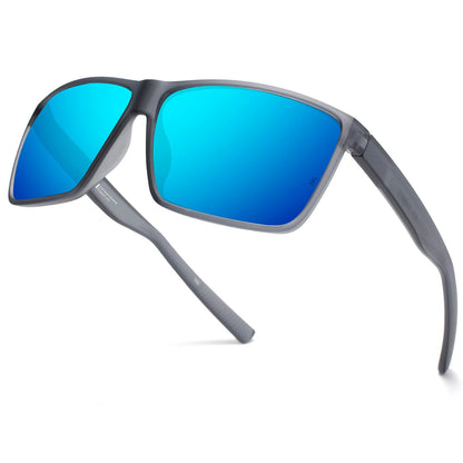 XL Z87 Polarized Safety Sport Sunglasses for Men Women Big Wide Heads TR90 Ultralight UV400 Oversized Outdoor Work Shades 8108
