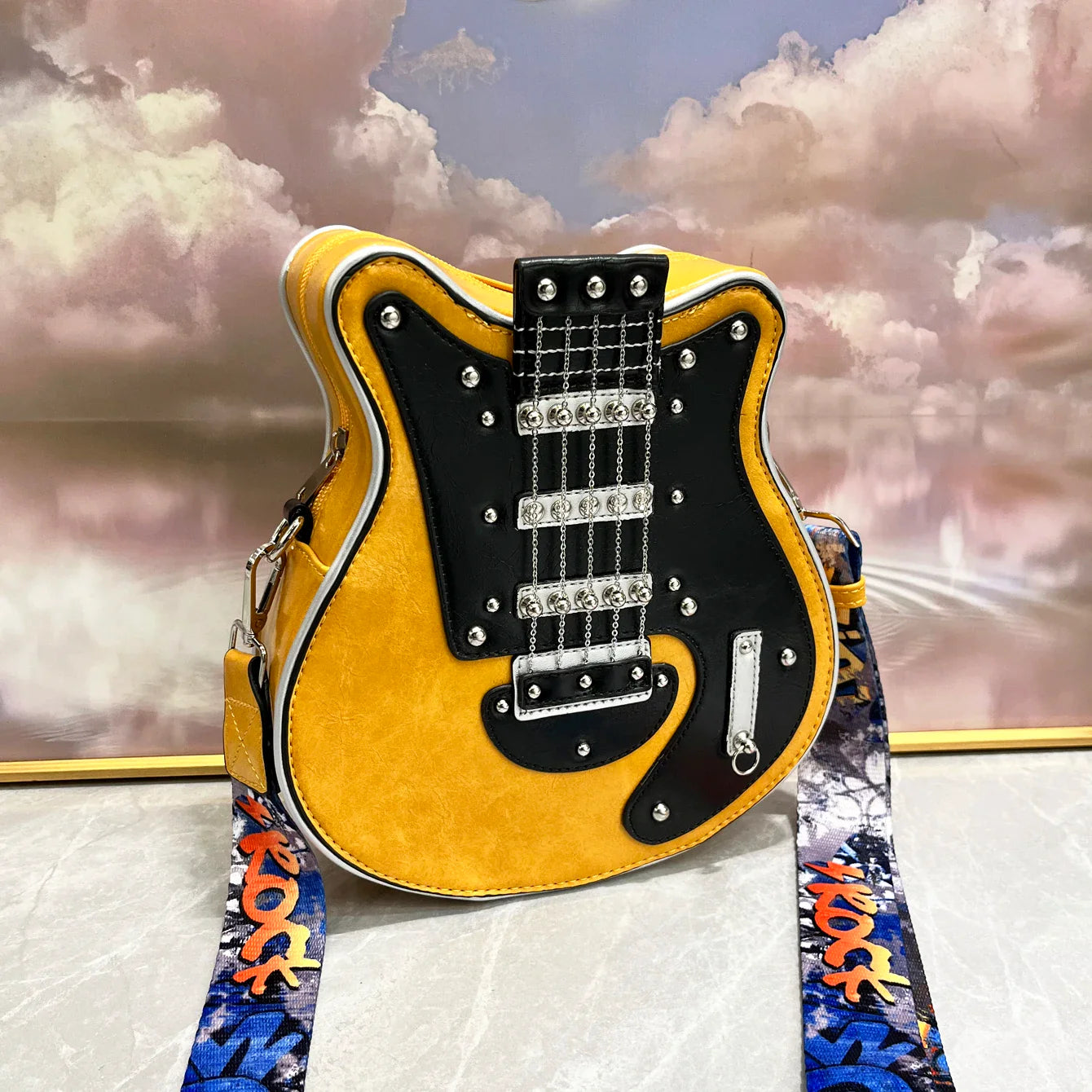 Purses And Handbags For Women Luxury Designer Leather Crossbody Shoulder Bag Handmade Guitar Shape purse Bags Purse