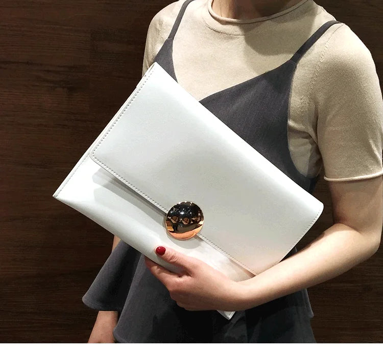 Brand Design Women Clutch Bag Elegant Ladies Shoulder Bag Female Handbag PU Leather Chains Envelope Shoulder Bag Clutches bolsa