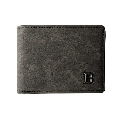 Zipper Coin Pocket Holder Wallet for Men Classic High Quality PU Leather WalletBusiness Minimalist Thin Short Card Holder Purse