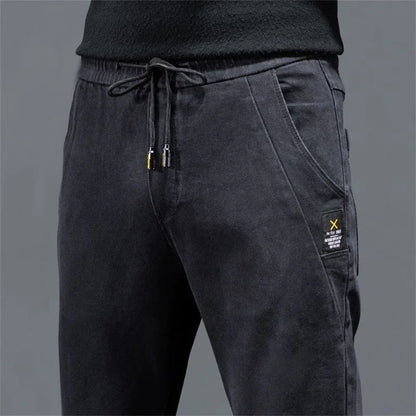 New Man Pants Hip Hop Harem Jeans Men Trousers Loose Joggers Denim Casual Sweatpants Korea Trousers Streetwear Men Clothing