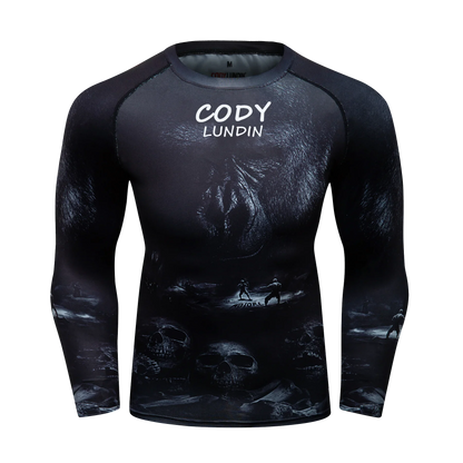 Men Sun Ptotection Fabric Gym Fitness long Sleeve Rashguard Spandex Quickly Dry jiu jitsu No Gi Rash Guard Bjj Grappling Shirts